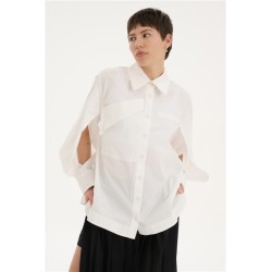SHIRT WITH OPEN SLEEVE